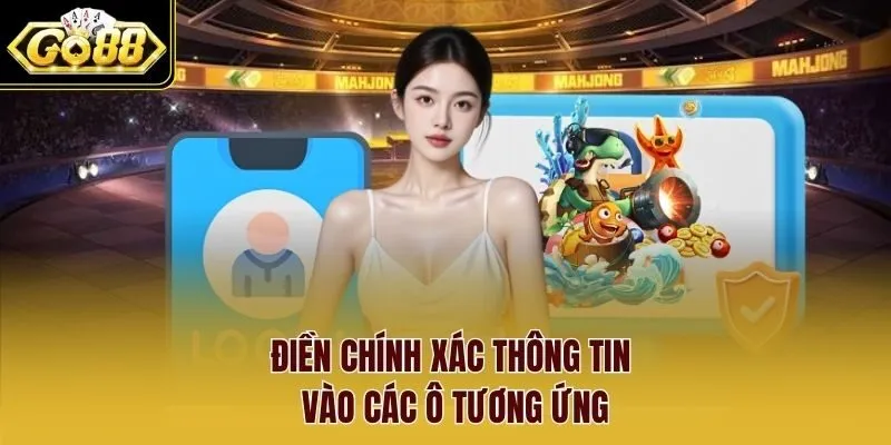 Điền chính xác thông tin vào các ô tương ứng.