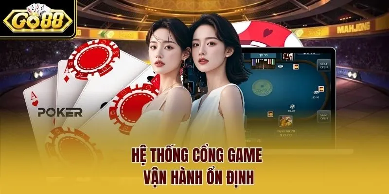Hệ thống cổng game vận hành ổn định