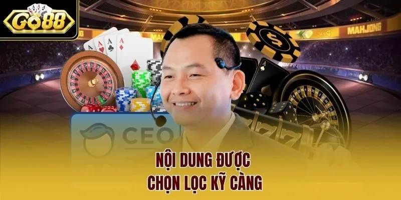 Nội dung được chọn lọc kỹ càng